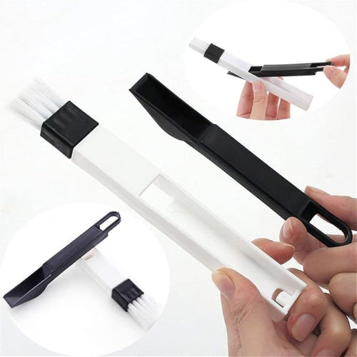 Lot de 2 brosses+ pelles pour le nettoyage des rainures de Fenêtre