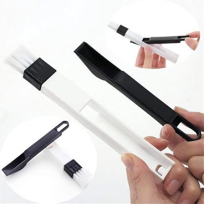 Lot de 2 brosses+ pelles pour le nettoyage des rainures de Fenêtre