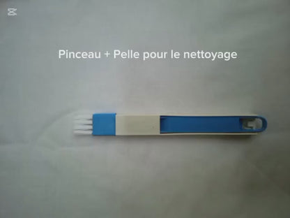 Lot de 2 brosses+ pelles pour le nettoyage des rainures de Fenêtre